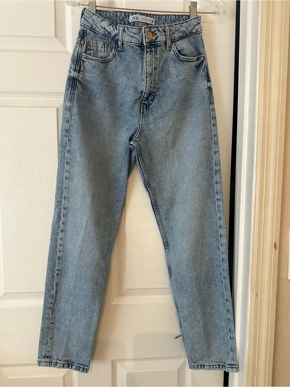 ZARA Light Blue Slim Straight Men Jeans